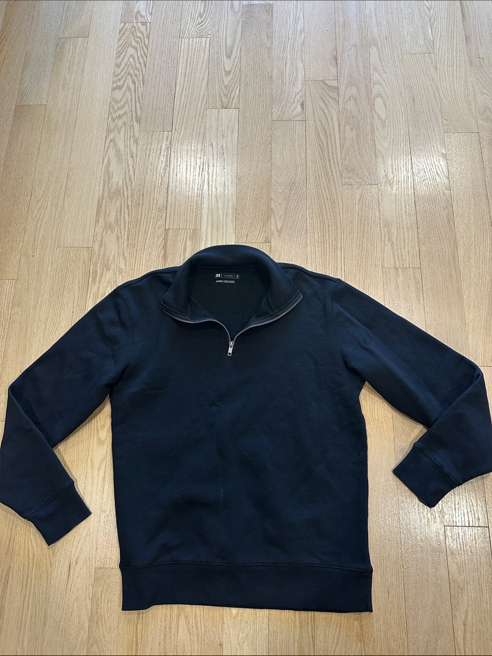 Simons Navy Half-Zip Crewneck Sweater